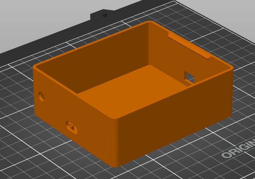 A photo of a plant moisture monitoring device