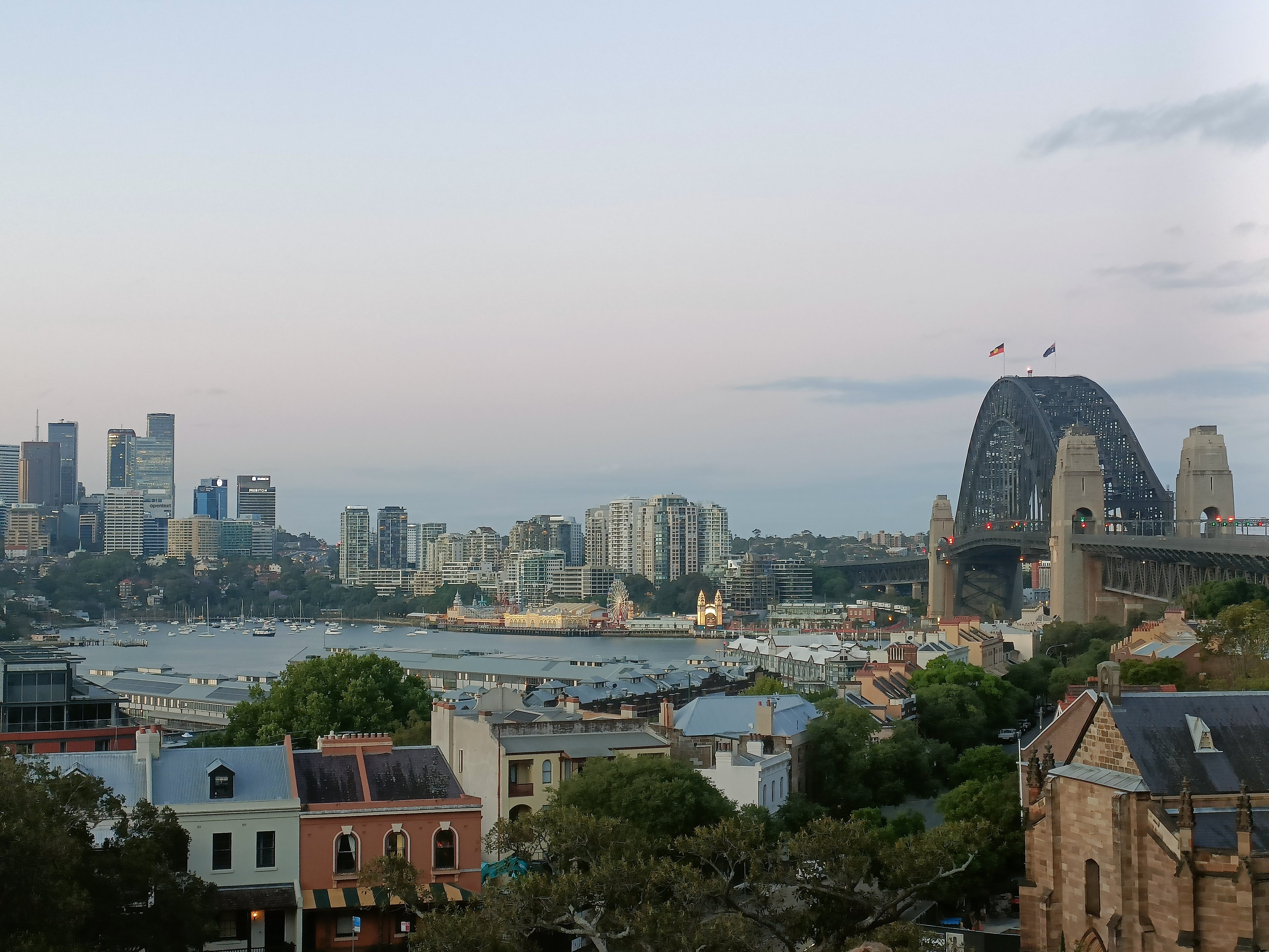 Sunset view over Sydney